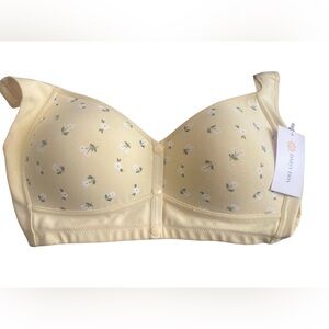 Floral Yellow Bra